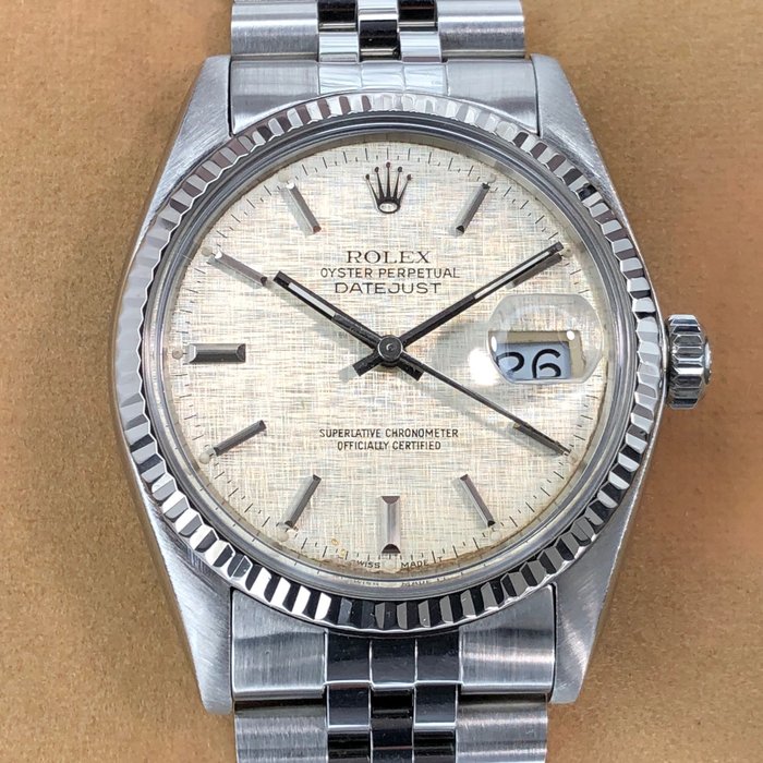 Rolex datejust linen dial